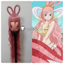 One Piece Shirahoshi Pink Styled Cosplay Wig
