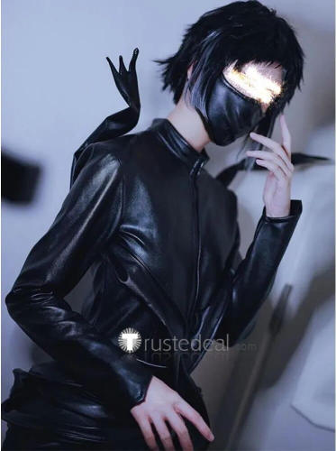 Bungou Stray Dogs Ryunosuke Akutagawa Demonic Armour Black Bodysuit Cosplay Costume