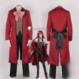 Kuroshitsuji Black Butler Grell Sutcliff Red Halloween Cosplay Costume 2