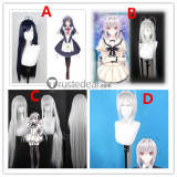 Tsuki ni Yorisou Otome no Sahou Asahi Kokura Sakurakoji Luna Saika Styled Silver Cosplay Wig