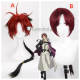 Seraph of the End Owari no Serafu Crowley Eusford Red Black Braid Cosplay Wig