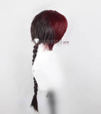 Seraph of the End Owari no Serafu Crowley Eusford Red Black Braid Cosplay Wig