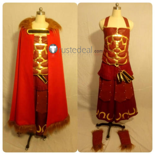 Fate Stay Night Fate Zero Rider Iskandar Alexander Red Cosplay Costume2