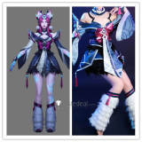League of Legends LOL Snow Moon Ahri Cosplay Costume
