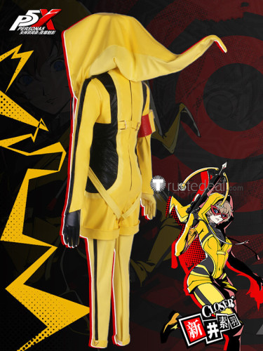 Persona 5 The Phantom X P5X Motoha Arai Yellow Cosplay Costume