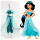 Aladdin Disney Princess Jasmine Blue Holiday Cosplay Costume