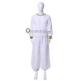 Disney Prince Aladdin White Holiday Cosplay Costume