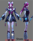 League of Legends LOL Popstar Spirit Blossom Snow Moon Ahri Cosplay Boots Heels Shoes