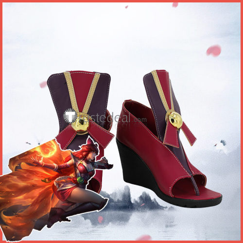 League of Legends Ahri Pink Foxfire Cosplay Shoes Boots