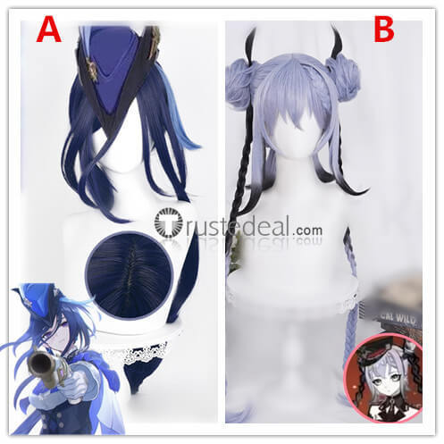 Genshin Impact Fontaine Clorinde Goth Girl Daily Meropide M Cosplay Wig