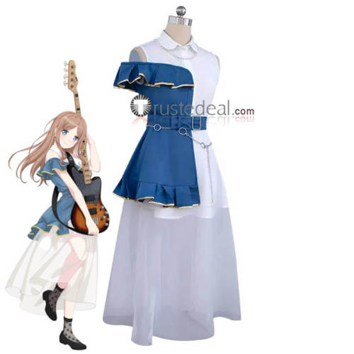 BanG Dream! It's MyGO Anon Chihaya Soyo Nagasaki Blue White Cosplay Costume