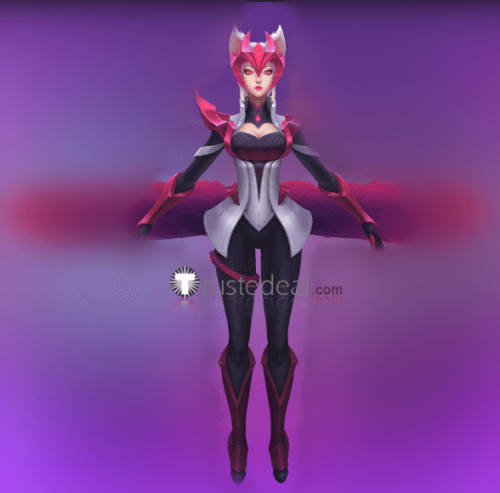 League of Legends LOL Challenger Ahri Midnight Cosplay Boots Shoes