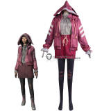 Dead by Daylight Feng Min Halloween Pink Green Bunny Hoodie Cosplay Costume