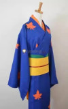 Gintama Zurako Pako Katsura Kotarou Gintoki Female Blue Pink Kimono Cosplay Costume