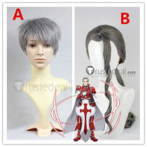 Sword Art Online Kayaba Akihiko Heathcliff Short Gray Styled Cosplay Wig