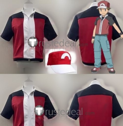 new Pokemon Trainer Red Cosplay Costume