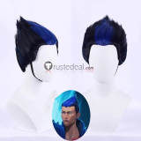 Valorant Fade Neon Gekko Yoru Blue Grey Cosplay Wig