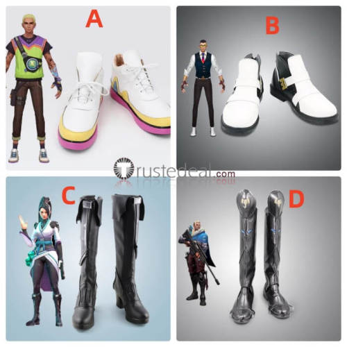 Valorant Gekko Sage Sova Chamber Cosplay Shoes Boots