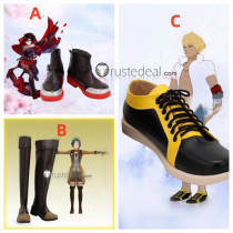 RWBY May Marigold Sun WuKong Ruby Rose Brown Cosplay Shoes Boots