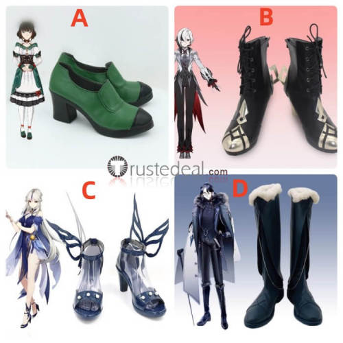 Genshin Impact Katheryne Arlecchino Ningguang Orchid's Evening Gown Pantalone Cosplay Shoes Boots