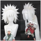 Naruto Jiraiya White Styled Cosplay Wig Red Headband