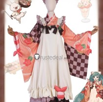 Vocaloid 2024 Snow Miku Hatsune Pink Cosplay Costume