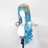 Gurren Lagann Yoko Littner Nia Teppelin Blonde Blue Long Red Ponytail Cosplay Wig