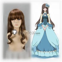 UN-GO Rie Kaishou Brown Curly Cosplay Wig