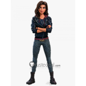 Wreck-It Ralph 2 Ralph Breaks the Internet Shank Black Jacket Hoodie Cosplay Costume