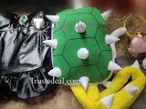 Super Mario Bros Bowsette Princess Bowser Turtle Shell Crown Horns Black Cosplay Costume 1