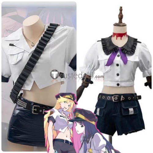 Panty and Stocking with Garterbelt  Panty Stocking Police Officer Figure Cosplay Costume
