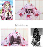 Kimetsu no Yaiba Demon Slayer Mitsuri Kanroji Manga Pink Kimono Cosplay Costume