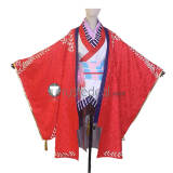 Kimetsu no Yaiba Demon Slayer Onmyoji Nezuko Kamado Red Kimono Cosplay Costume