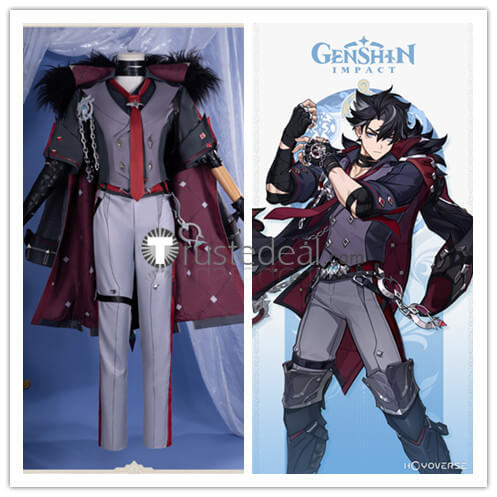 Genshin Impact Fontaine Wriothesley Cosplay Costume