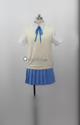 K-On! Yui Azusa Summer School Uniform Cosplay Costume