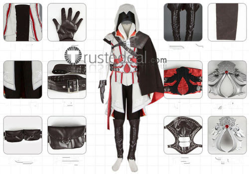 Assassin's Creed Ezio Auditore da Firenze Cosplay Costume
