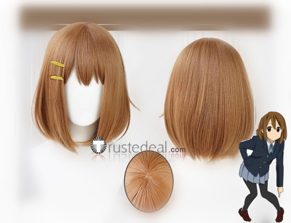 K-On! Hirasawa Yui Brown Cospaly Wig