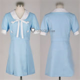 K-On! Yui Mio Azusa After School Tea Time BLue Dress Cosplay Costume