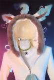 Pokemon Gijinka Leafeon Jolteon Fluffy Jumpsuit Bunny Suit Cosplay Costume