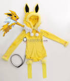 Pokemon Gijinka Leafeon Jolteon Fluffy Jumpsuit Bunny Suit Cosplay Costume