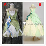 The Princess and the Frog Disney Princess Tiana Dance Dress Cosplay Costume
