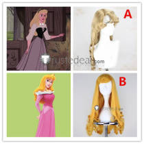 Sleeping Beauty Disney Princess Aurora Blonde Cosplay Wig
