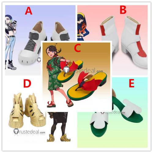 Pokemon Scarlet and Violet Miriam Perrin Ryme Juliana Aoi Florian Carmine Kieran Cosplay Shoes Boots