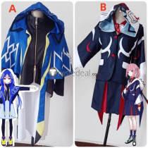 Vtuber Virtual Youtuber Kamitsubaki KAF KAFU Aogara Tsubame 3rd Album Blue Cosplay Costume