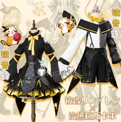 Vocaloid Hatsune Miku Rascal 2023 The Raccoon Kagamine Rin Len Cosplay Costume