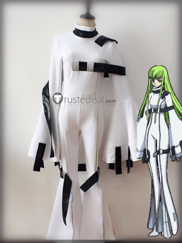 Code Geass C.C. CC White Suit Cosplay Costume