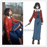Kara no Kyoukai The Garden of Sinners Shiki Ryougi Red Jacket Cosplay Costume