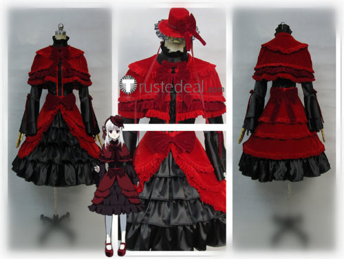 K Project Anna Kushina Red Lolita Dress Cosplay Costume