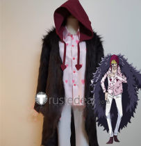 One Piece Donquixote Rosinante Black Cosplay Costume 2