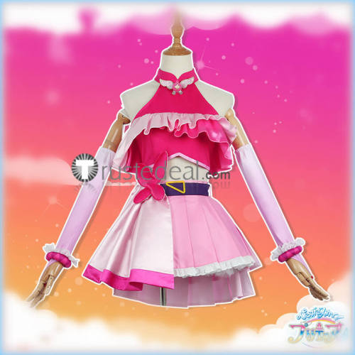 Hirogaru Sky Pretty Cure Precure Ageha Hijiri Cure Butterfly Pink Cosplay Costume Custom Size